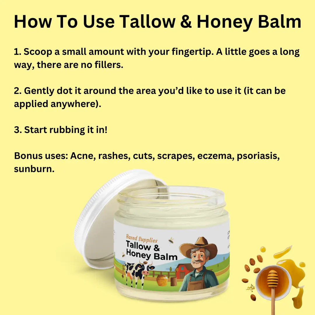 No Essential Oils - Tallow & Honey Balm